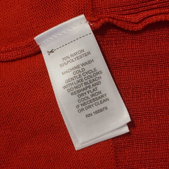 Cable & Gauge Red Jester Cowl Neck Long Sleeve Sweater Women’s 3X - Picture 10 of 10